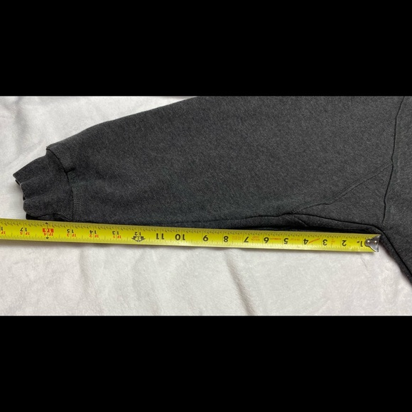 Vintage On Your Mark 1/4 zip pullover sz Large grey - Picture 6 of 9